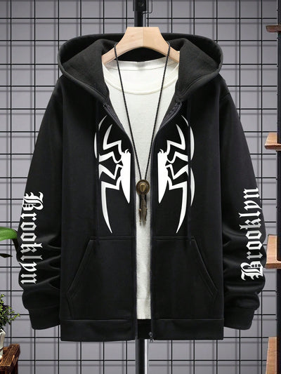 Men's Letter Graphic Hoodie: Stay Stylish and Comfortable