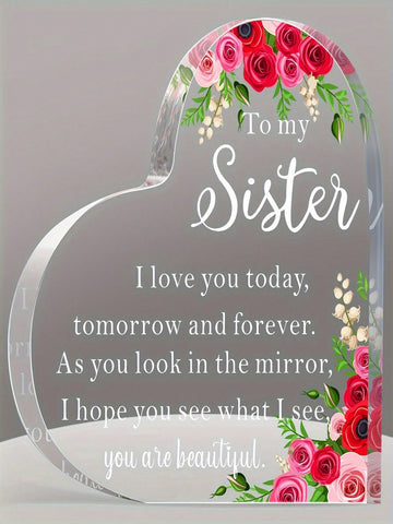 Celebrate your sister's birthday with the Love and Blessings transparent acrylic signboard. Featuring a beautiful and modern design, this signboard is a <a href="https://canaryhouze.com/collections/acrylic-plaque" target="_blank" rel="noopener">perfect gift</a> to show your love and appreciation for your sister. Made with high-quality materials, it's a durable and unique addition to any room.