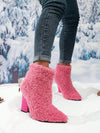 Elegant Women's High Heel Imitation Leather Boots: Stay Stylish and Warm this Autumn/Winter
