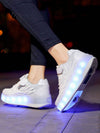 Roller Skates Ice Skates Outdoor Wheel Shoes: Stylish and Versatile USB Rechargeable Shoes