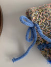 Colorful Vintage Handmade Horned Beanie: Trendy Mixed Color Bowknot Design