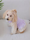 Princess Paws: Pink Plaid Pet Vest Dress with Ruffle Trim