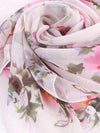 Lovely Lotus: Floral Print Scarf for an Elegant Look