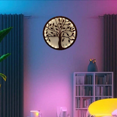 Enchanting Life Tree LED Wall Decor with Timing Function - Festival Home Decoration