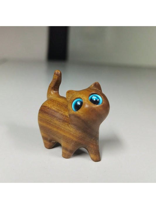 Expertly crafted from sustainably sourced Green Sandalwood, this unique standing cat figurine is <a href="https://canaryhouze.com/collections/ornaments?sort_by=created-descending" target="_blank" rel="noopener">the perfect gift</a> for any pet lover. Each piece is carefully carved by hand, showcasing the natural beauty and durability of the wood. Give the gift of a one-of-a-kind cat figurine that will be cherished for years to come.