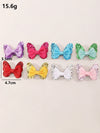 Whimsical Glitter Butterfly Bowknot Pet Hair Clips - Add a Touch of Magic to Your Pet's Style!