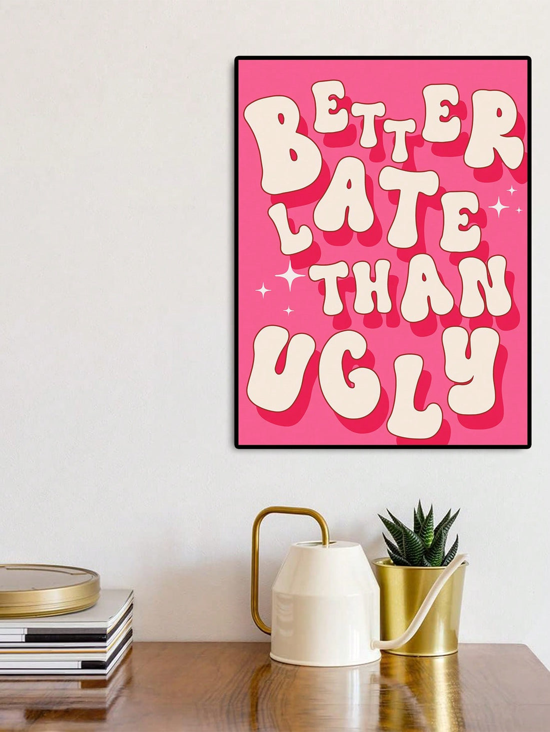 Add a whimsical touch to your home or retail space with our beautiful floral typography poster. Perfect for sprucing up any room, this poster features a unique blend of floral illustrations and modern typography. Expertly designed to add a touch of charm and personality to any space.