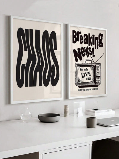 Elevate your home decor with our Chaos Life Quote Retro Canvas Prints. This funky wall art features high-quality canvas and a vintage design, adding a touch of sophistication to any room. With a powerful quote about embracing chaos, this piece will serve as a daily reminder to embrace the chaos of life and find beauty in imperfection.