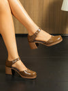 Chic & Comfy: Women's High Heel Mary Jane Shoes for Autumn/Winter