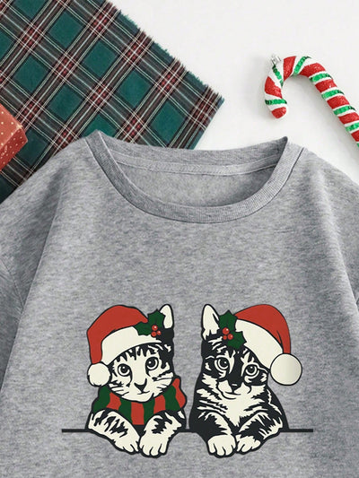 Cozy Christmas Unity Sweatshirt with Thermal Lining - Perfect for the Holiday Season