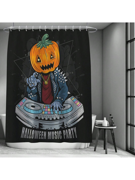 Elevate your bathroom decor with the Vintage Halloween Shower Curtain. Delight in the spooky music and pumpkin gothic design as you get ready for the day or prepare for bed. Made with high-quality materials, this curtain will add a touch of nostalgia to your daily routine.