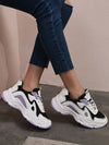 Step Up Your Style with our New Arrival Round Toe Thick Sole Lace-Up Sneakers