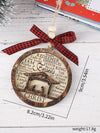 Beautifully Crafted Double-Layer Wooden Nativity Scene Ornament - Celebrate the Birth of Christ!