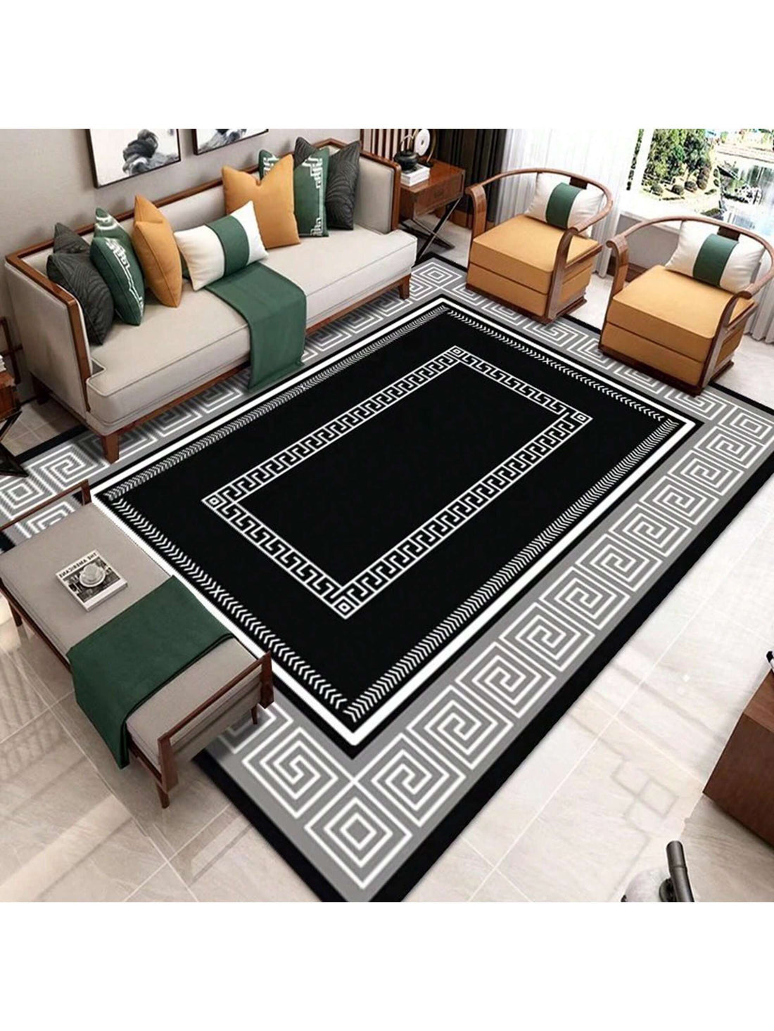 This Simple Elegance area rug brings modern style to any living room, coffee table, or bedroom. With its sleek design and versatile use, it adds an elegant touch to any space. Crafted with quality materials, it offers both comfort and durability for long-lasting use. Perfect for adding a touch of sophistication to your <a href="https://canaryhouze.com/collections/rugs-and-mats" target="_blank" rel="noopener">home decor.</a>