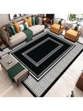 This Simple Elegance area rug brings modern style to any living room, coffee table, or bedroom. With its sleek design and versatile use, it adds an elegant touch to any space. Crafted with quality materials, it offers both comfort and durability for long-lasting use. Perfect for adding a touch of sophistication to your <a href=