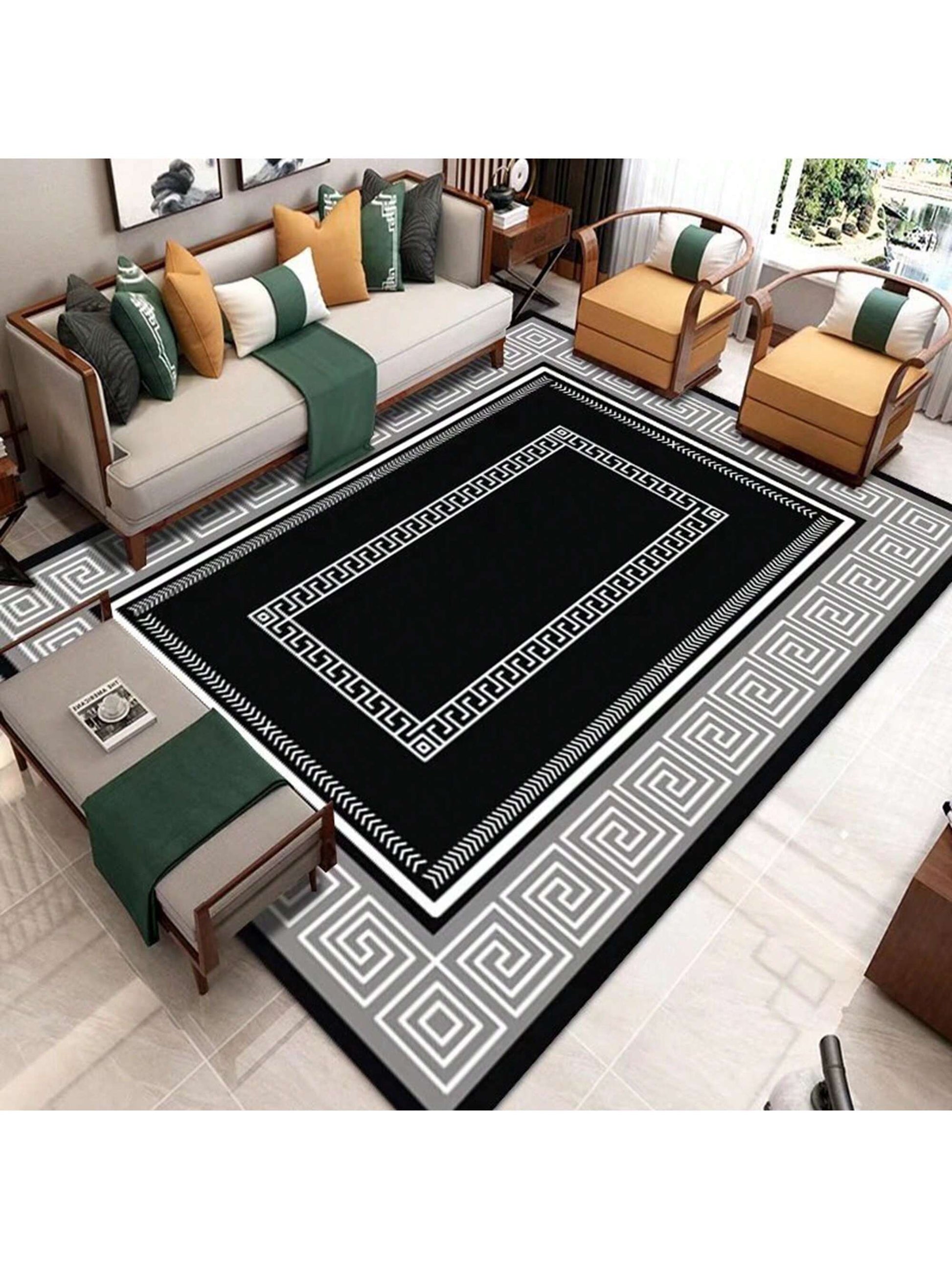 This Simple Elegance area rug brings modern style to any living room, coffee table, or bedroom. With its sleek design and versatile use, it adds an elegant touch to any space. Crafted with quality materials, it offers both comfort and durability for long-lasting use. Perfect for adding a touch of sophistication to your <a href="https://canaryhouze.com/collections/rugs-and-mats" target="_blank" rel="noopener">home decor.</a>
