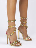 Elevate any special event with Sparkling Nights: Luxury Gold Rhinestone Stiletto <a href=