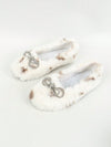 Diamond Buckle Bow Furry Women's Shoes - Chic and Cozy Comfort for Every Occasion