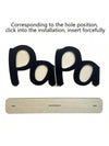 Dad's Pride: Wooden Alphabet Shaped Photo Frame - Perfect Father's Day Gift!