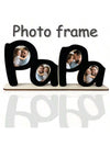 Celebrate Father's Day with Dad's Pride: a beautifully crafted wooden alphabet-shaped photo frame. Show your love and appreciation for your father by displaying your favorite memories together. The perfect gift to make your dad feel special. Get it now and cherish the moments forever.