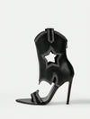 Sparkling Starstruck Sandal Boots: Stand Out with Rhinestone Glamour