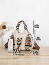 Bohemian Owl: Handmade Woven Crossbody Shoulder Handbag