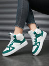 Colorful Comfort: Women's High Top Athletic Sneakers with Lace-Up Design