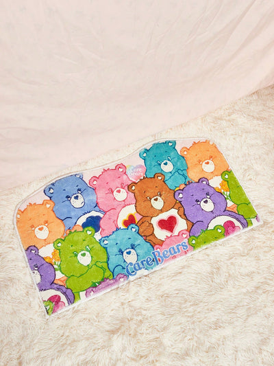 Cozy Care Bears Imitation Cashmere Carpet with Non-Slip White Edge - Perfect for Adding a Pop of Fun to Any Room!