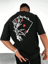 This Men's Poker Card and Skull Hand Print T-shirt in the Ace of Spades Edition is a must-have for any poker or skull enthusiasts. The unique design features a bold print that is perfect for making a statement. Made from high-quality materials, this t-shirt offers both style and comfort.