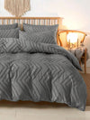 Chic Zebra Striped Duvet Cover Set: 3-Piece Modern Bedding for All Seasons