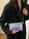 Vintage Colorful Beaded Chain Patchwork Crossbody Bag: Perfect Party Envelope Clutch