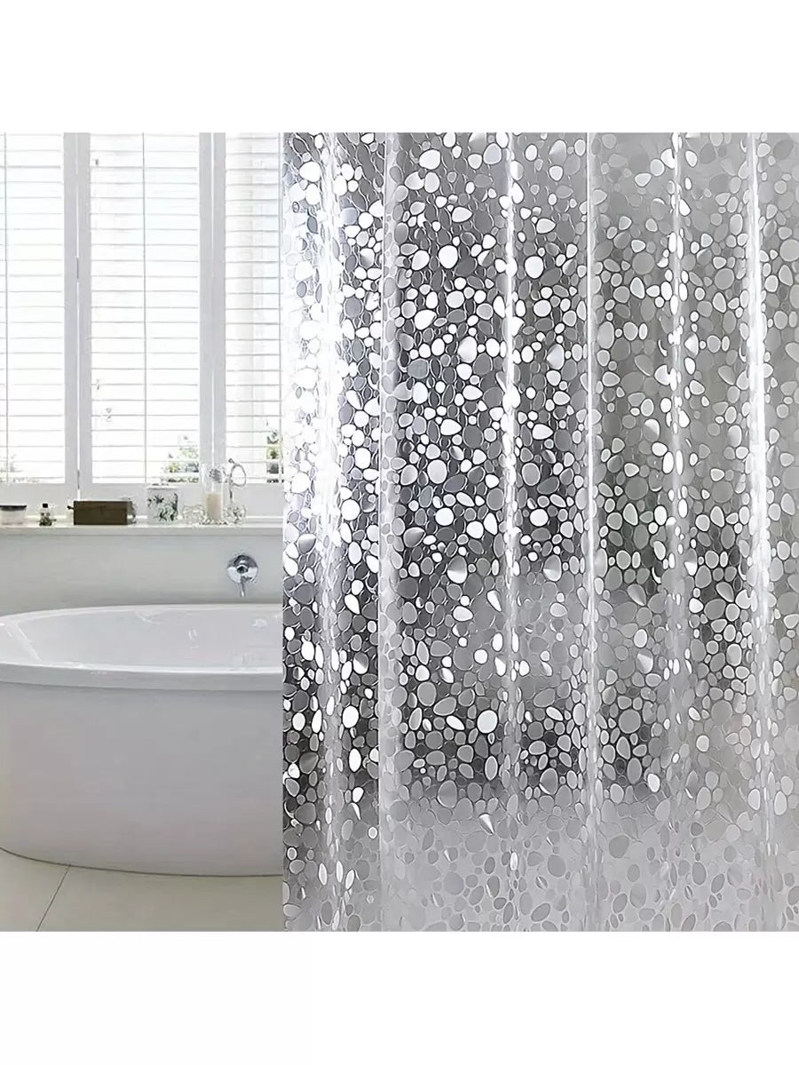 Add a splash of fun to your bathroom with this Charming Heart Engraved EVA Shower Curtain. Waterproof and odorless, it keeps your space fresh and dry while the hookless design makes installation a breeze. Its playful heart pattern brings a cheerful vibe, turning your daily shower into a delightful experience.