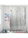 Waterproof Fashion Pebble Eva Shower Curtain - Odorless and Transparent, No Hooks Needed