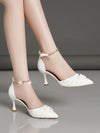 Chic Pointed Buckle Hollow High Heels: Your Must-Have Shoes for Spring and Autumn