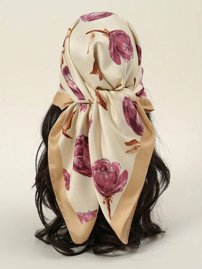 Silk Chain Print Geometric Pattern Headband Scarf Bandana - Chic and Stylish Accessory