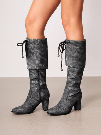 Women's Faux Leather Ankle Boots in Sleek Black