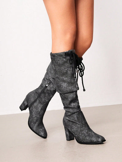 Women's Faux Leather Ankle Boots in Sleek Black