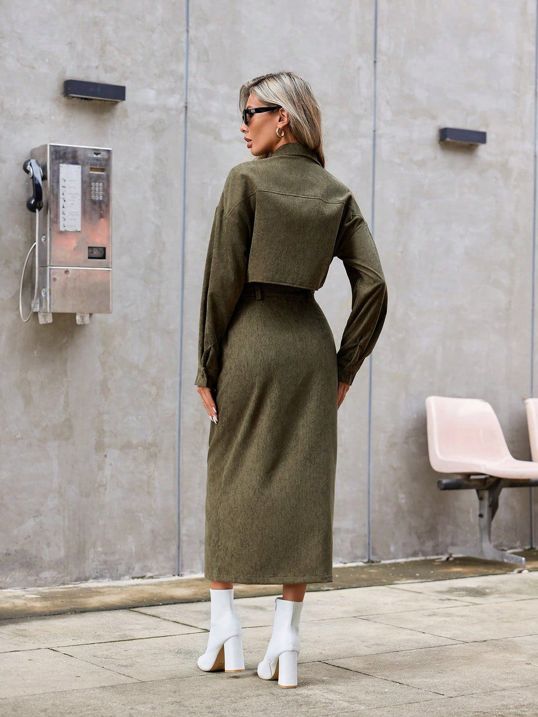 Elevate your everyday style with this fabulous two-piece set that's basically a cheat code for looking put-together! The crisp button-up shirt pairs perfectly with the flowy split hem skirt, giving you that effortlessly chic vibe without the effort. Whether you're heading to brunch, the office, or a casual hangout, this solid color combo works harder than you do. Mix, match, or wear them together—either way, you're winning the style game. Simple, versatile, and oh-so-wearable!