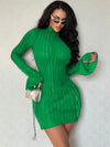 Chic Bodycon Dress with Stylish Split Sleeves for Women