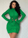 Chic Bodycon Dress with Stylish Split Sleeves for Women