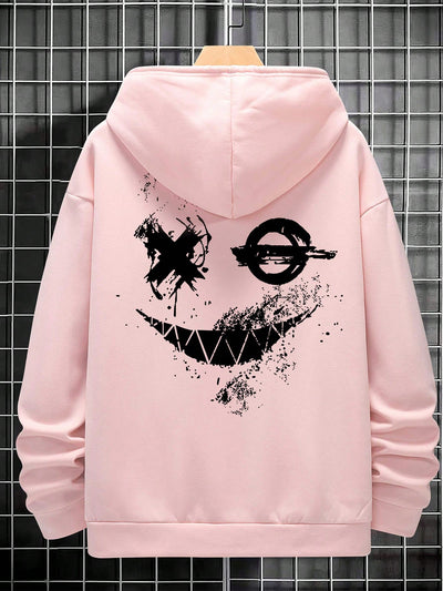 Stay Stylish and Smiling with our Men's Fashionable Casual Hoodie