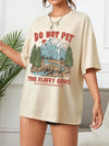 Scenic Vibes: Women's Letter Print Short Sleeve Tee