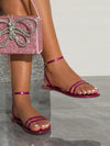 Chic and Comfy: Open Toe Flat Sandals with Metal Thin Straps