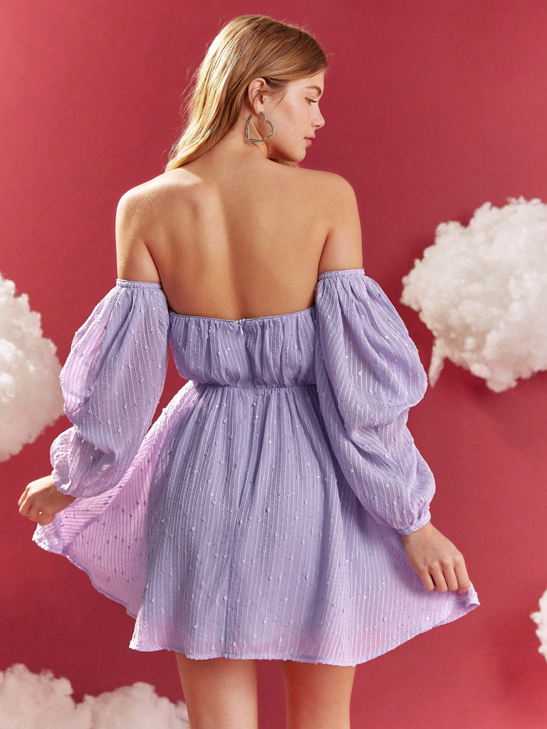 Effortlessly exude elegance in our Chic Off-Shoulder Puff Sleeve Dress. With its trendy off-shoulder design and playful puff sleeves, this dress is perfect for any occasion. Stay stylish and comfortable all day long. Get yours now!