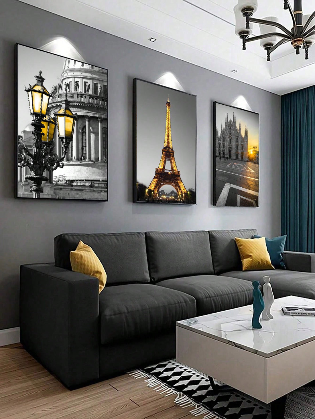 Transform your walls into a gallery of iconic landmarks with this stunning set of three modern architecture prints. Featuring the timeless Eiffel Tower alongside other architectural masterpieces, these canvas pieces bring sophistication and wanderlust to any room. Perfect for travel enthusiasts, design lovers, or anyone craving a global vibe at home. Each print showcases clean lines and contemporary styling that complements modern, minimalist, and eclectic décor alike. Easy to display and endlessly inspirin