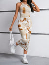 Chic & Trendy Sleeveless Newspaper Print Dress - Your Perfect Statement Piece