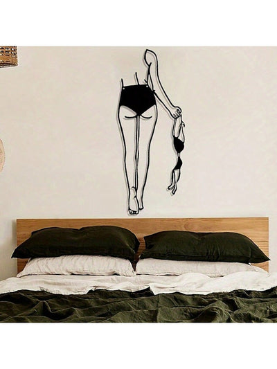 Add an air of sophistication to your bathroom decor with this stunning Feminine Elegance metal wall art. Featuring a nude woman design, this art piece adds elegance and a touch of modernity to any space. Made with high-quality metal, it is durable and adds an artistic touch to your home.