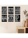 Motivational Office Poster Set: Modern Art Designs for Living Room and Classroom Decor