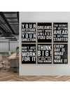 Enhance your workspace or classroom with our Motivational Office Poster Set. Featuring modern art designs, these posters are designed to inspire and uplift. Perfect for living rooms and classrooms, their motivational messages are sure to boost productivity and creativity.