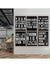 Motivational Office Poster Set: Modern Art Designs for Living Room and Classroom Decor